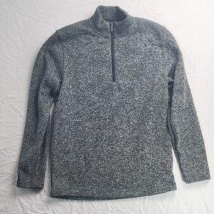 Gray Quarter-Zip Pullover